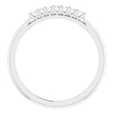 Platinum 1/10 CTW Natural Diamond Anniversary Band